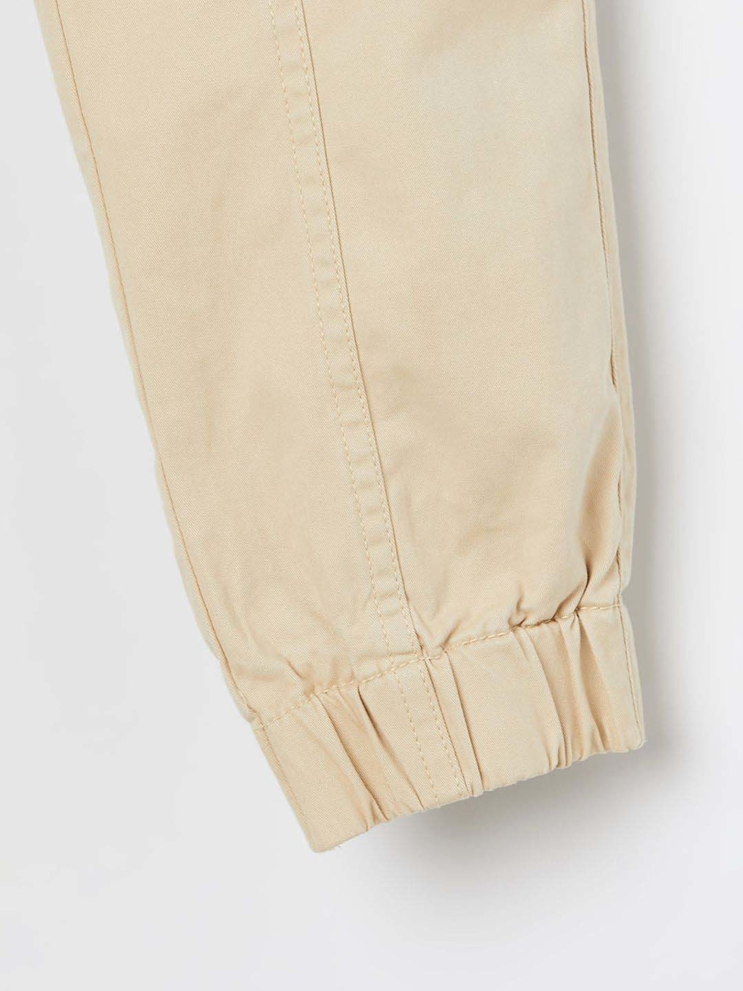 Juniors by Lifestyle Boys Beige Cotton Solid Woven Bottom