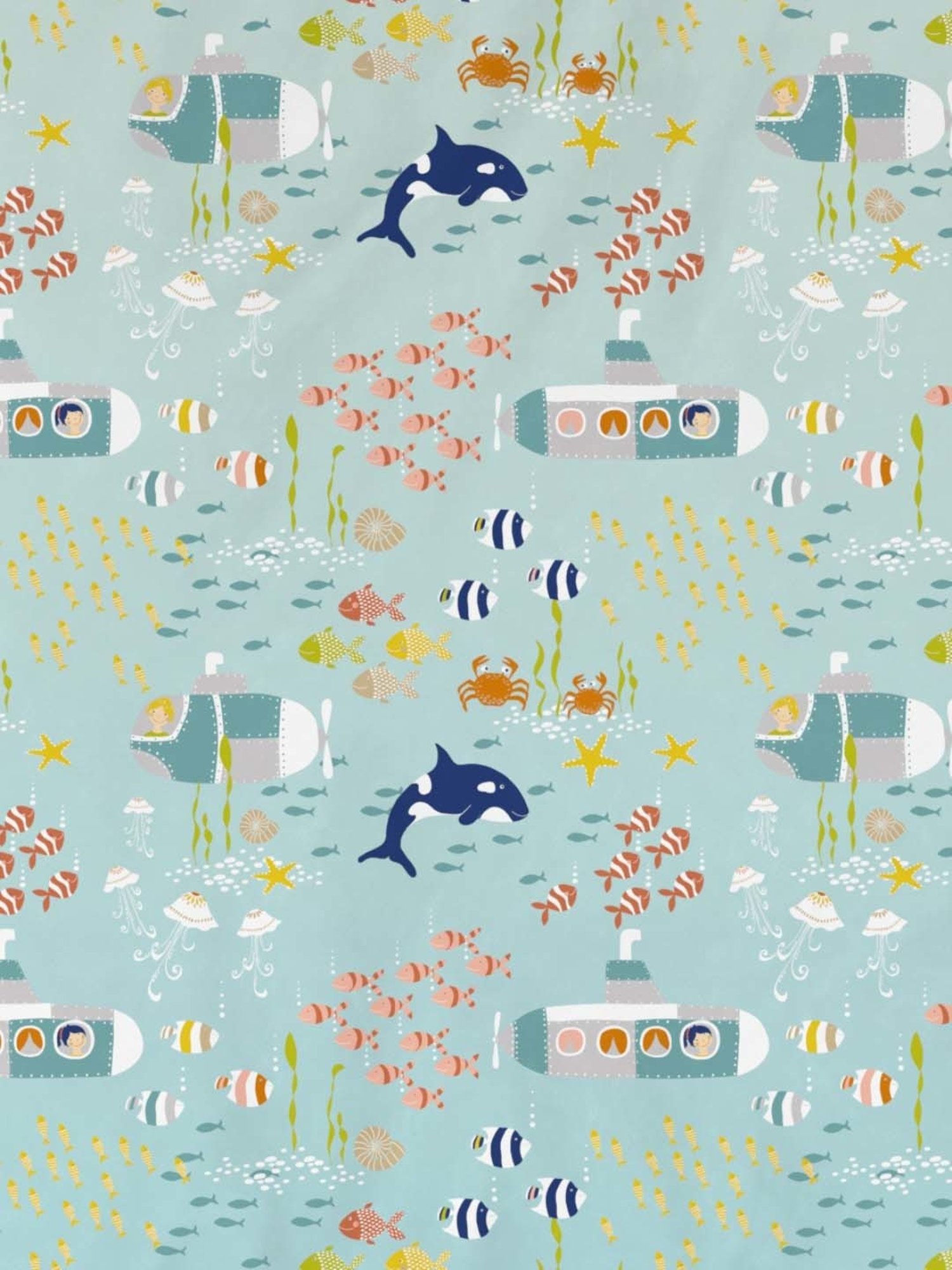 Maspar Blue Cotton 200 TC Reversible Duvet Cover Set