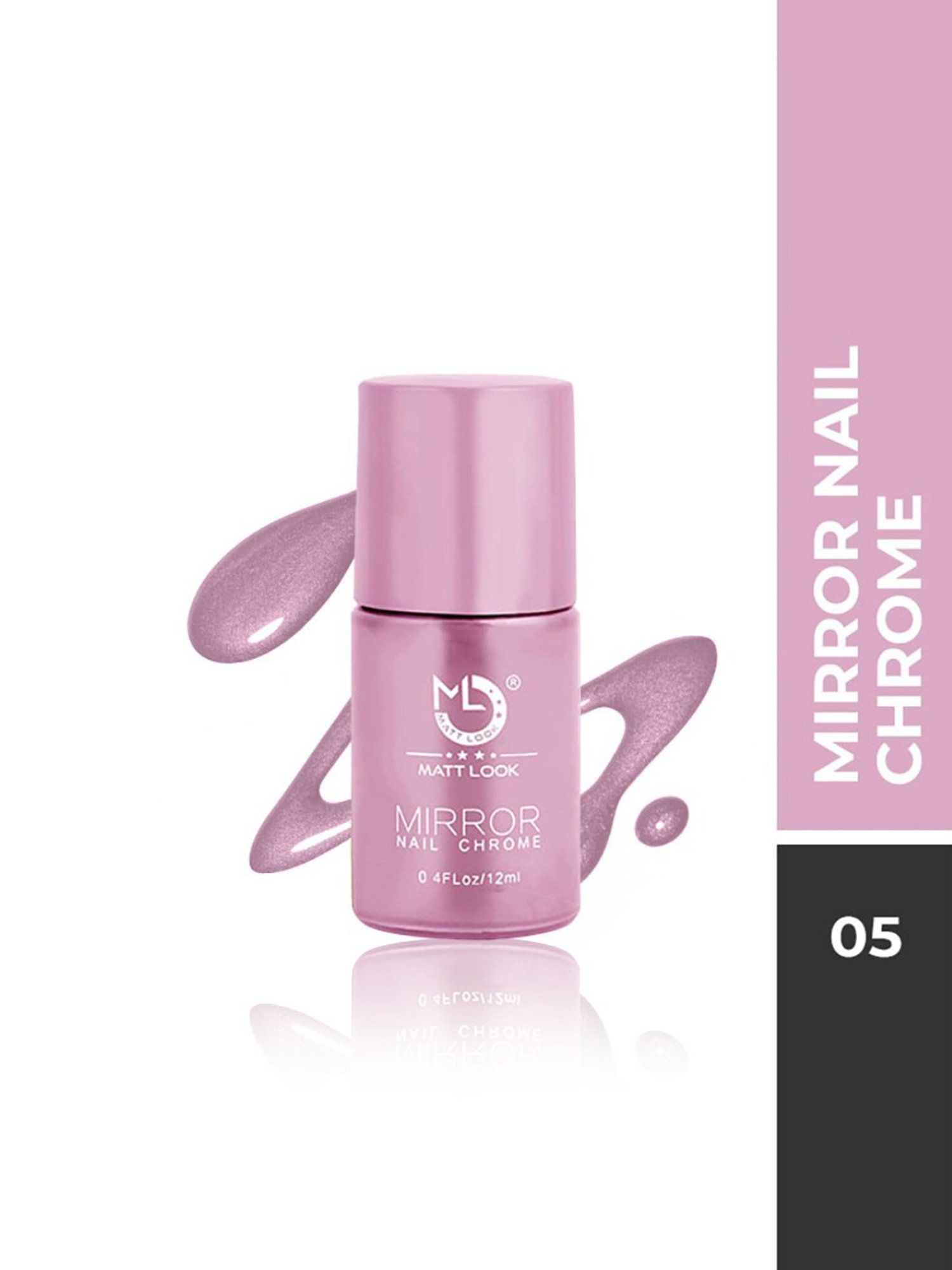 Matt Look Mirror Nail Chrome 05 Pink - 12 ml