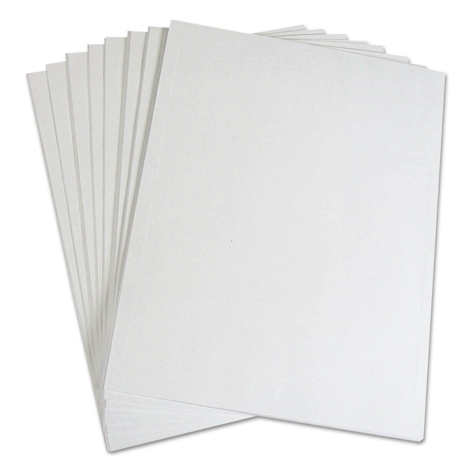 C-Line Embossed Tent Cards White 8 1/2 x 2 1/2 2 Card/Sheet 50 Sheets/Box 87587