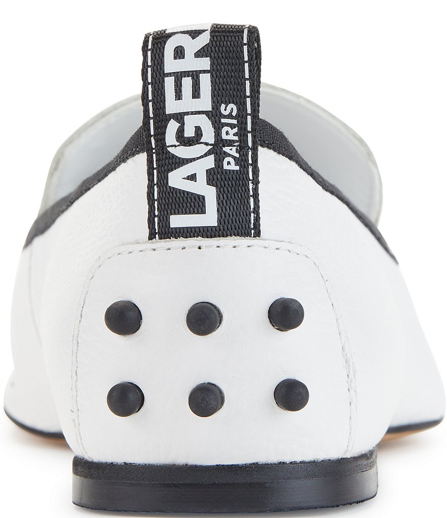 Jack Rogers Blair Pointed Toe Bow Leather Flats