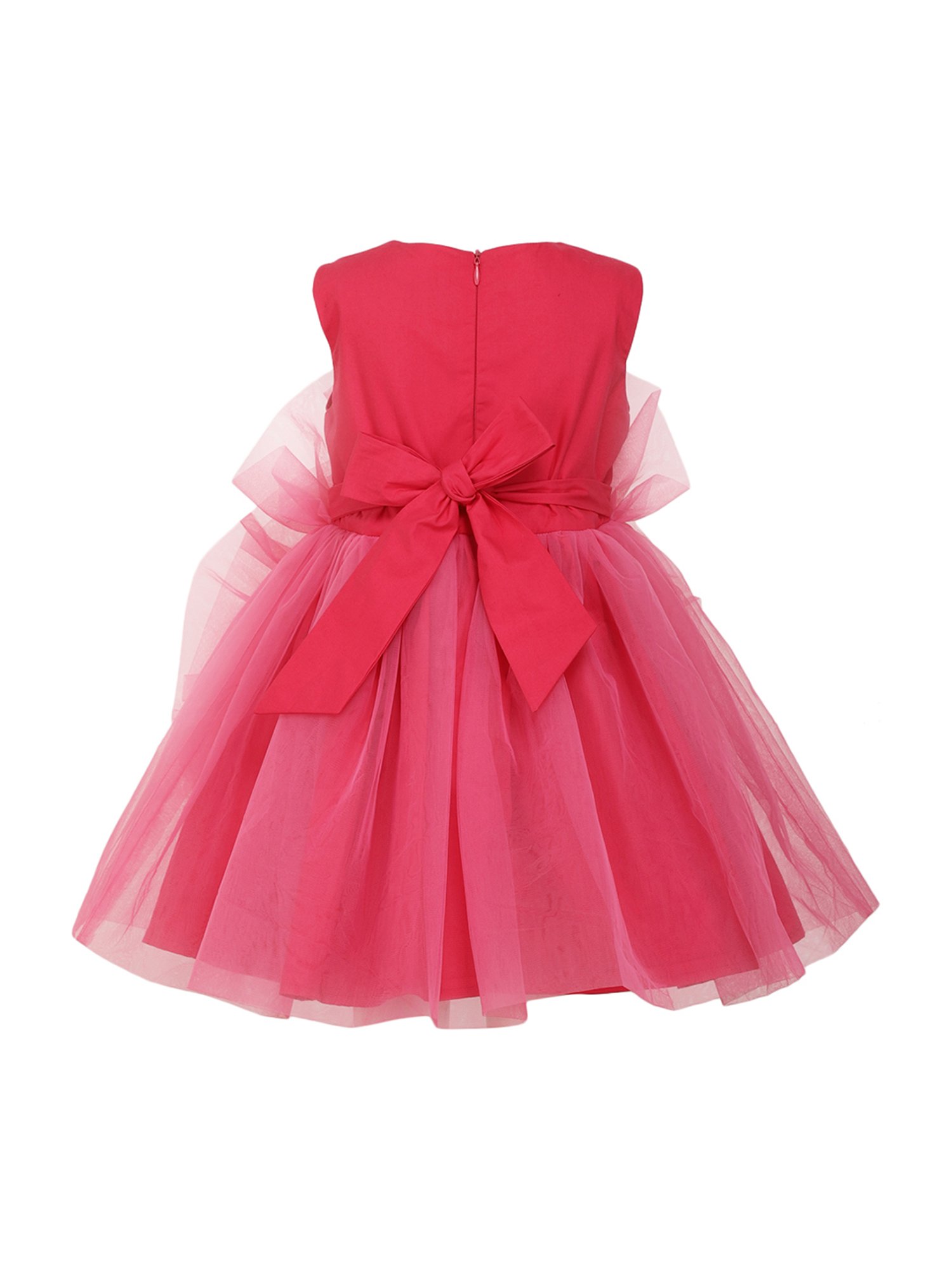 A Little Fable Kids Pink Cotton Dress