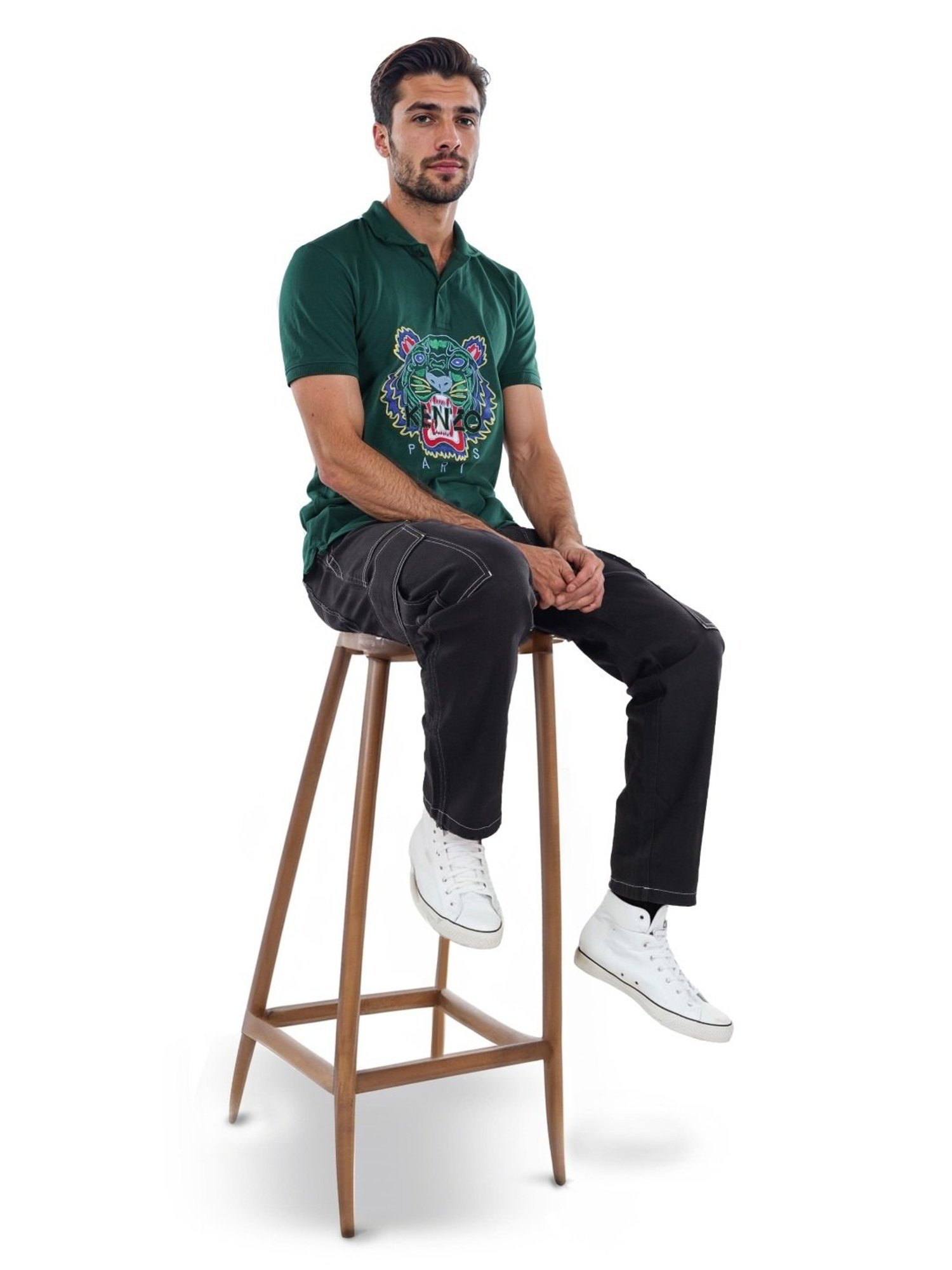 Celio* Black Regular Fit Cargos