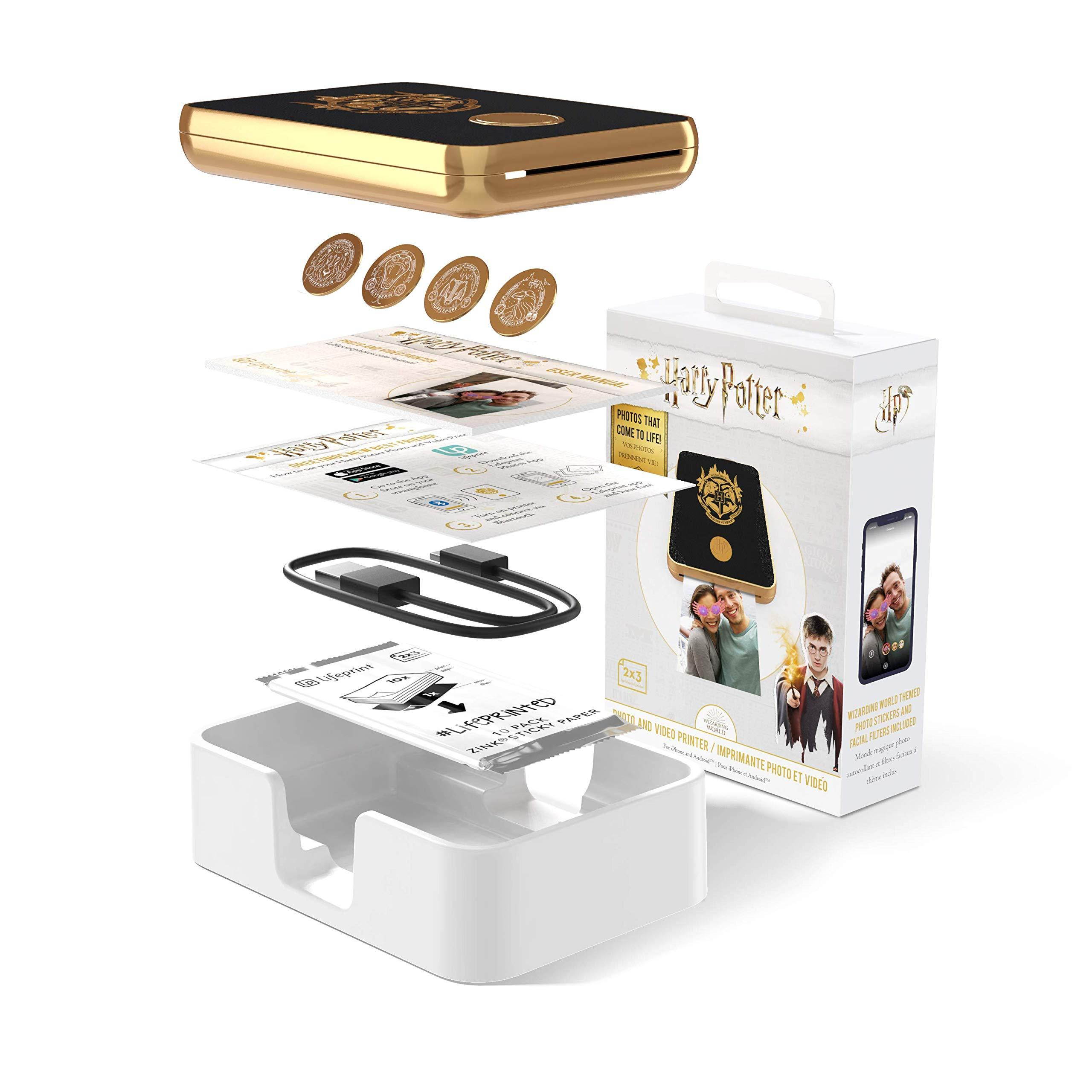 Harry Potter Magic Photo and Video Printer for iPhone and Android. Your Photos Come to Life Like Magic! - Black