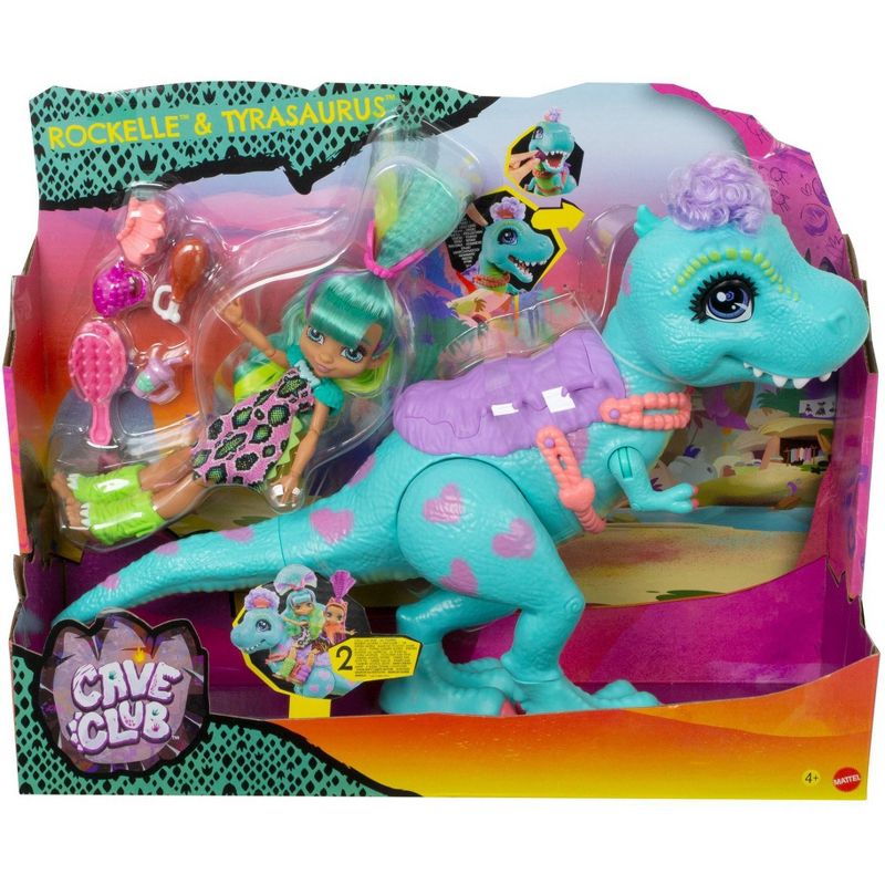 Cave Club Rockelle Doll & Tyrasaurus Dinosaur Playset