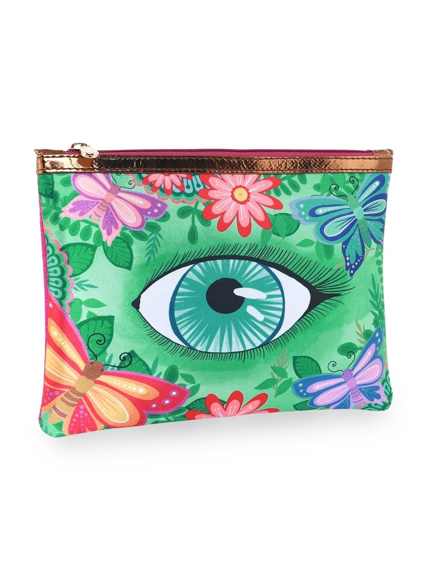 Sabhyata Eye Multicolor Printed Small Pouch for Women