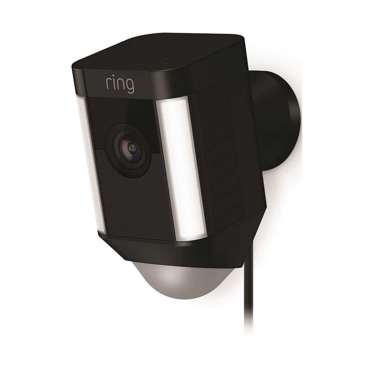 Ring Spotlight Cam Wired, HD Two Way Talk Security Camera Black