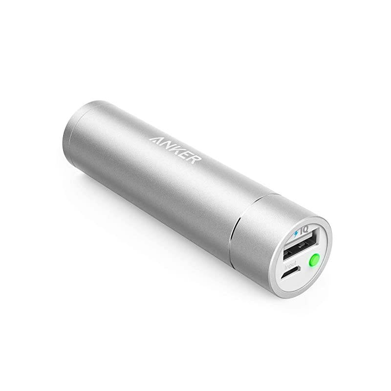 PowerCore+ Mini, 3350mAh Lipstick-Sized Portable Charger (Premium Aluminum Power Bank), One of The Most Compact External Batteries, Compatible with iPhone Xs/XR, Android Smartphones and More