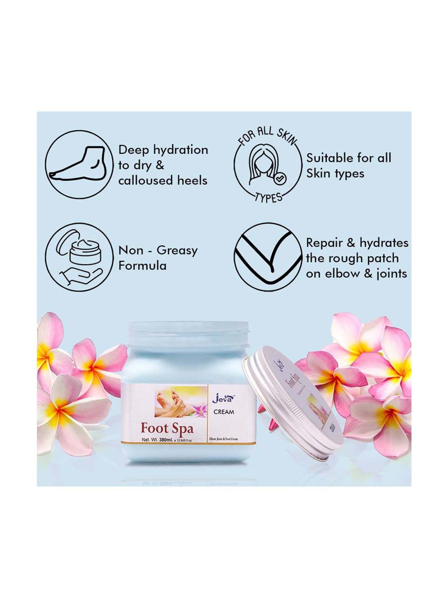 Foot Spa Elbow,Knee & Foot Cream - 380 ml
