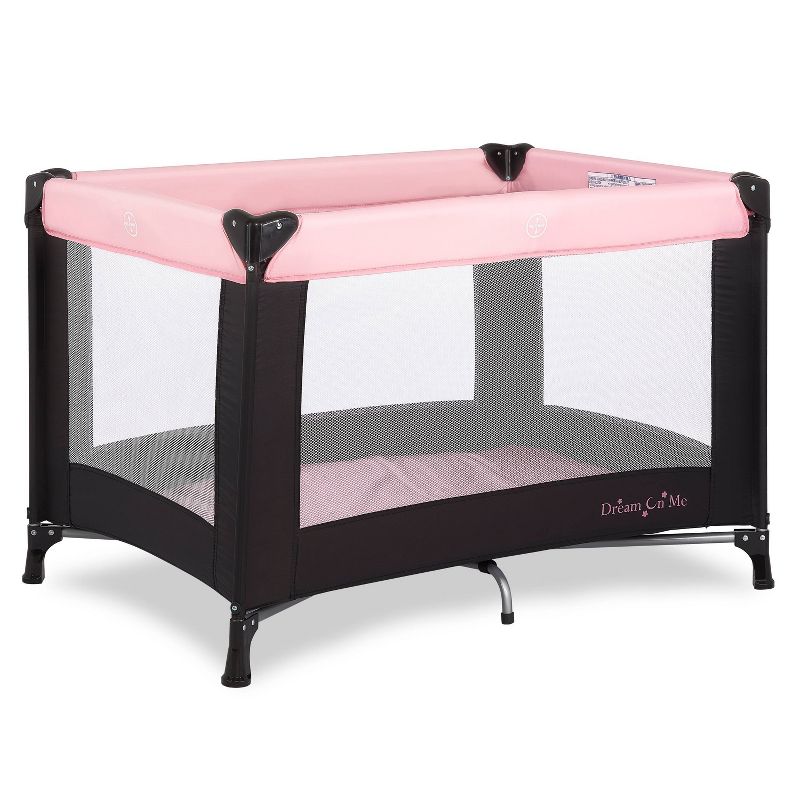 Dream On Me Nest Play Yard - Pink & Black
