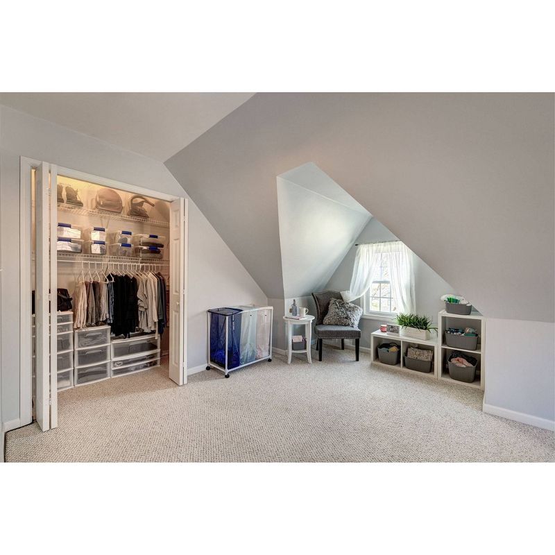 Homz 5-Drawer Medium Storage Tower - White