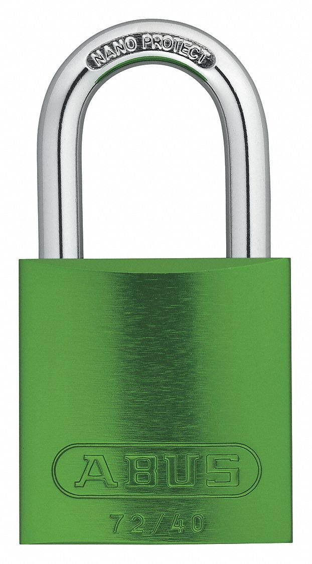 Abus Lockout Padlock,  PK 6   72 /40 KAx6 Green