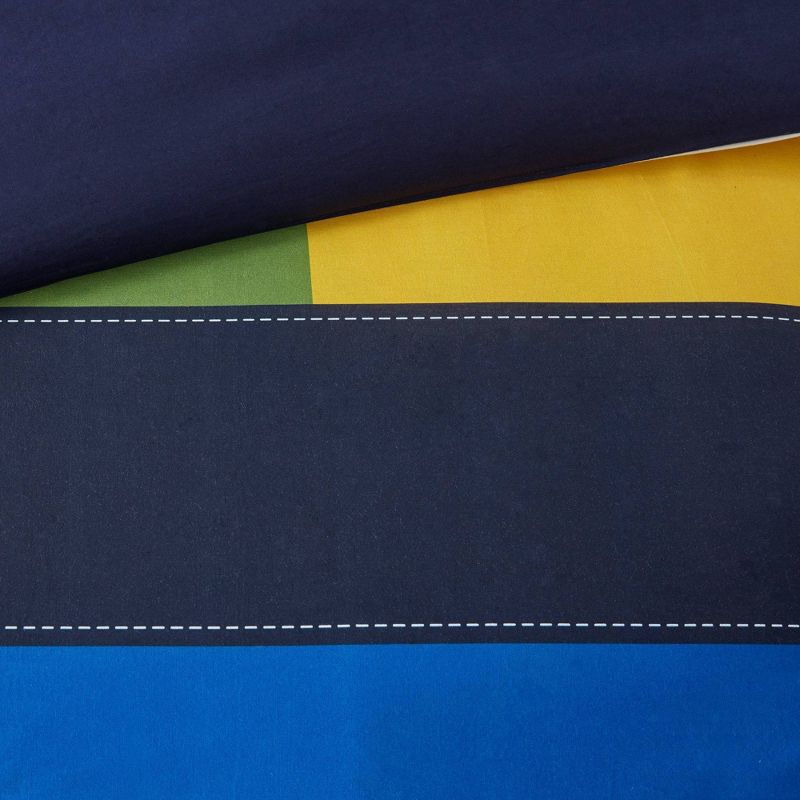 Full/Queen Noah Striped Printed Comforter Set