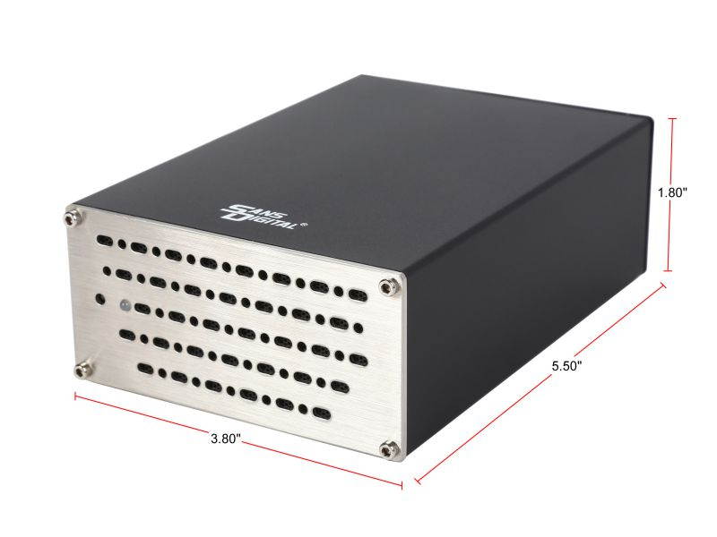 SANS DIGITAL TowerSTOR ST-SAN-TS22UT6G 2 Bay 2.5" SATA to USB 3.0 / eSATA RAID 0/1 Storage