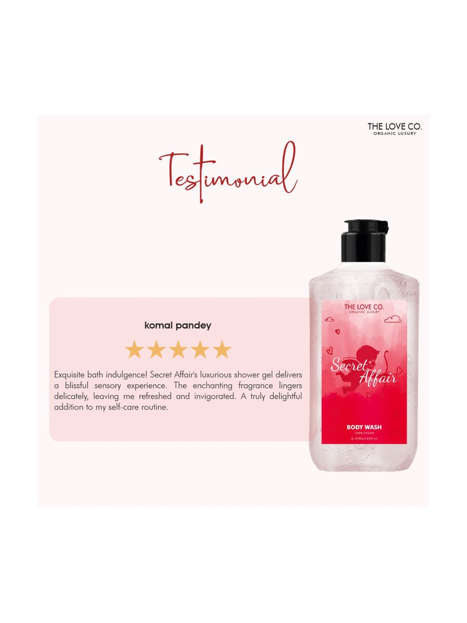 The Love Co. Secret Affair Body Wash - 250 ml