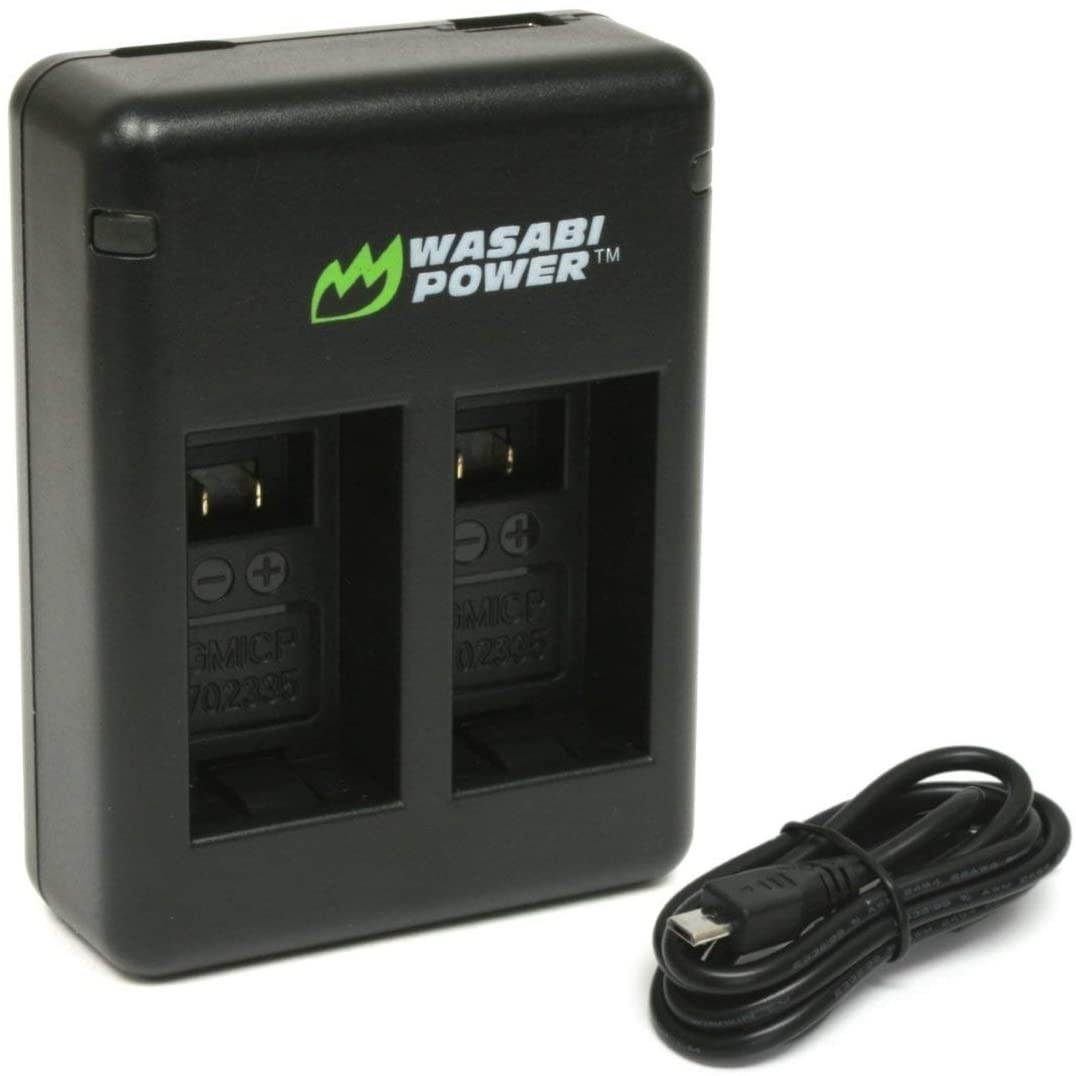 Wasabi Power Dual USB Battery Charger for Garmin VIRB 360 and Garmin 010-12521-10