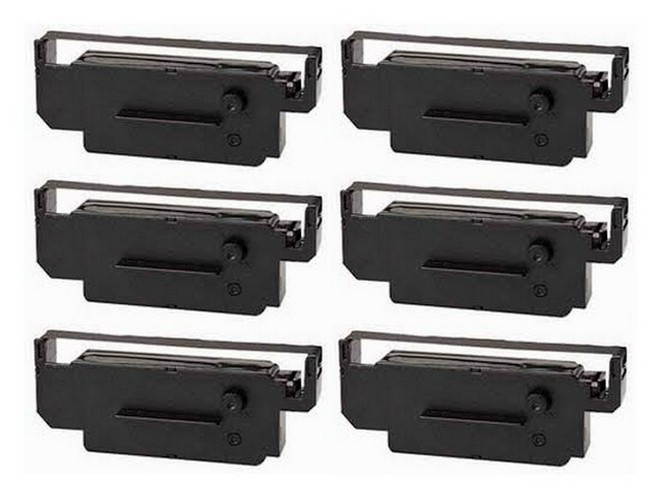 SuppliesMAX Compatible Replacement for Porelon 11313 Black/Red Printer Ribbons (6/PK) - Equivalent to Citizen IR-51RB