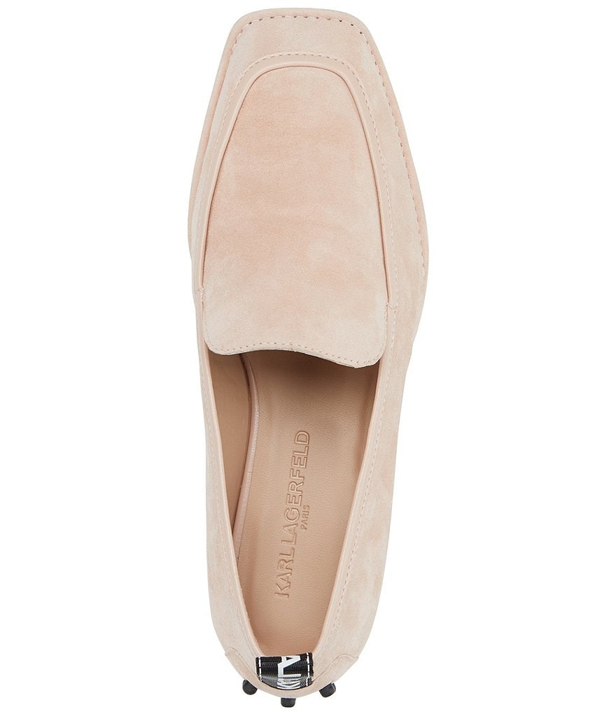 KARL LAGERFELD PARIS Zaza Suede Driver Loafers