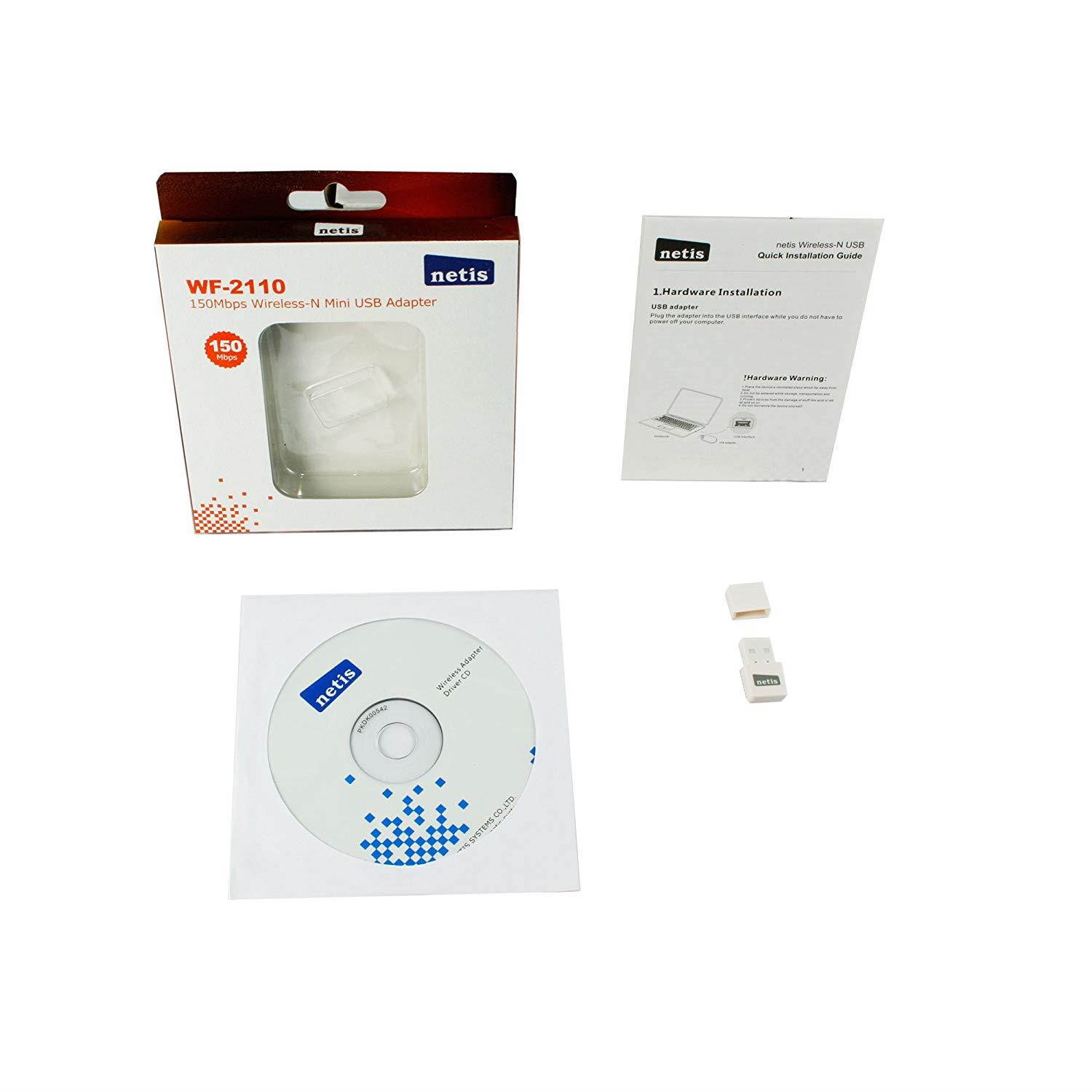 Azio Wireless 802.11b/g/n 150Mbps Wireless-N Mini USB Adapter/internal antenna (WF-2110)