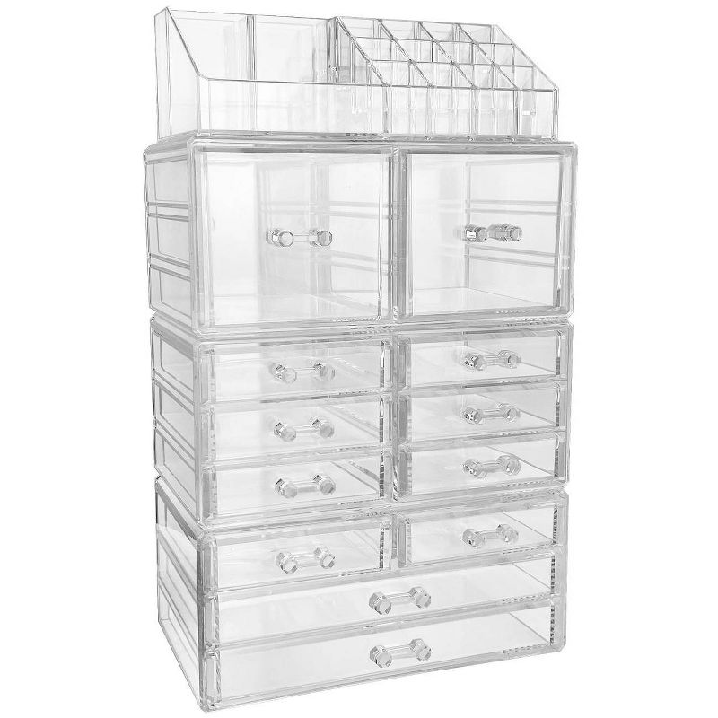 Sorbus Cosmetic Makeup and Jewelry Storage Case Tower Display Organizer