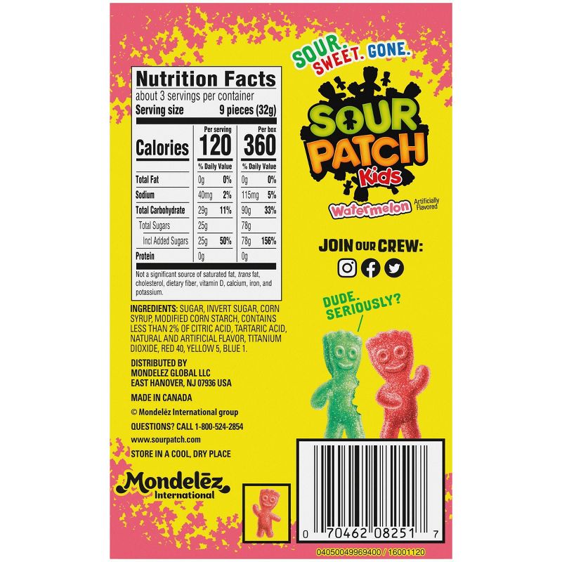 Sour Patch Watermelon Gummy Candy - 3.5oz
