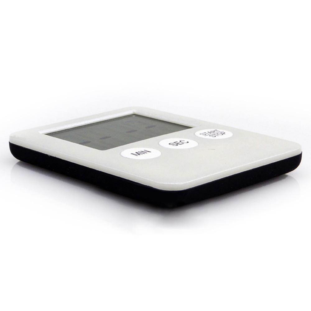 LCD Digital Kitchen Timer Count Down Up Magnetic Adsorption    White