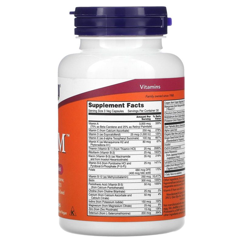 Now Foods ADAM, Superior Men's Multi, 90 Veg Capsules, Multivitamins