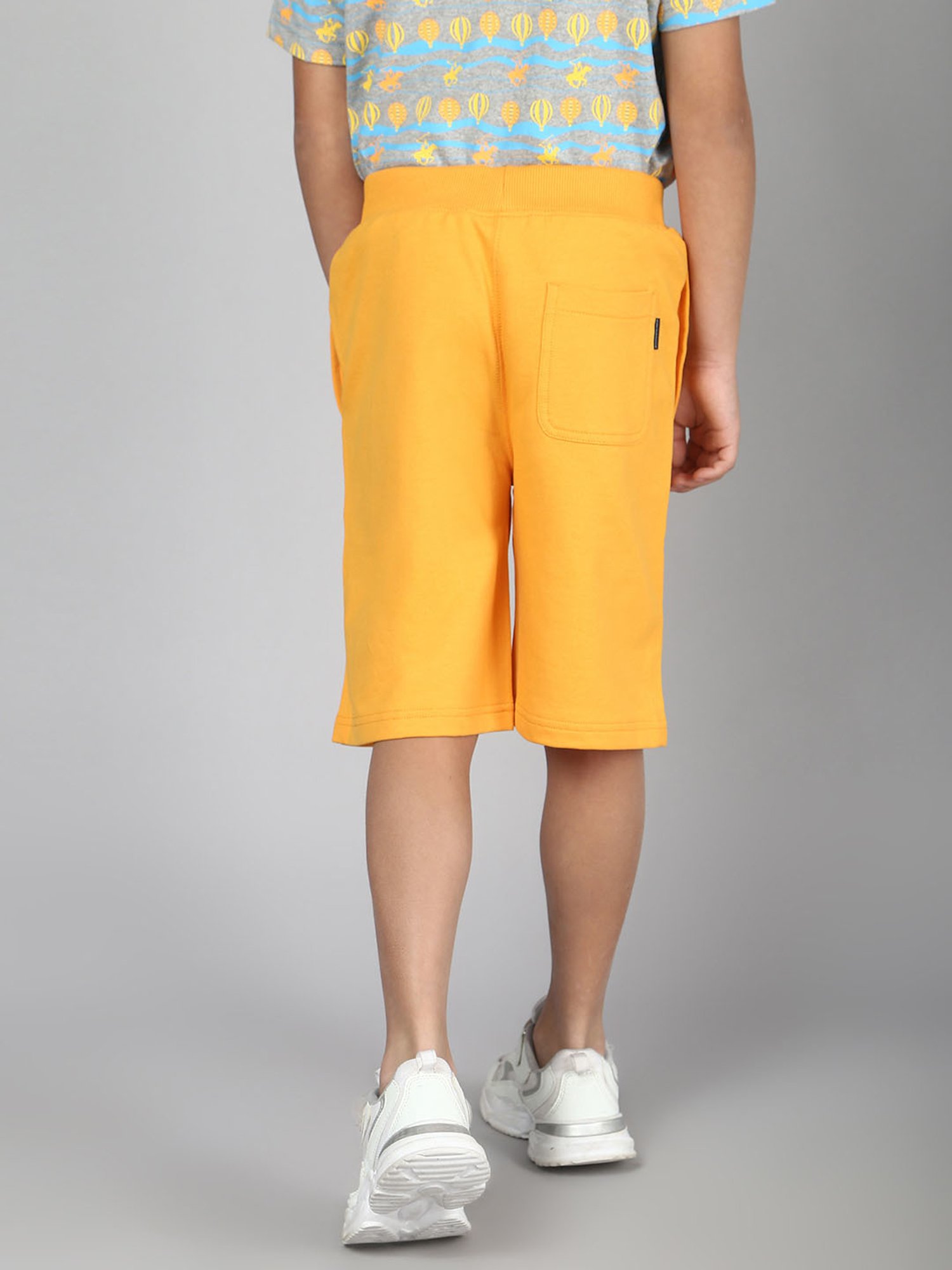 Beverly Hills Polo Club Boys Orange Printed Shorts