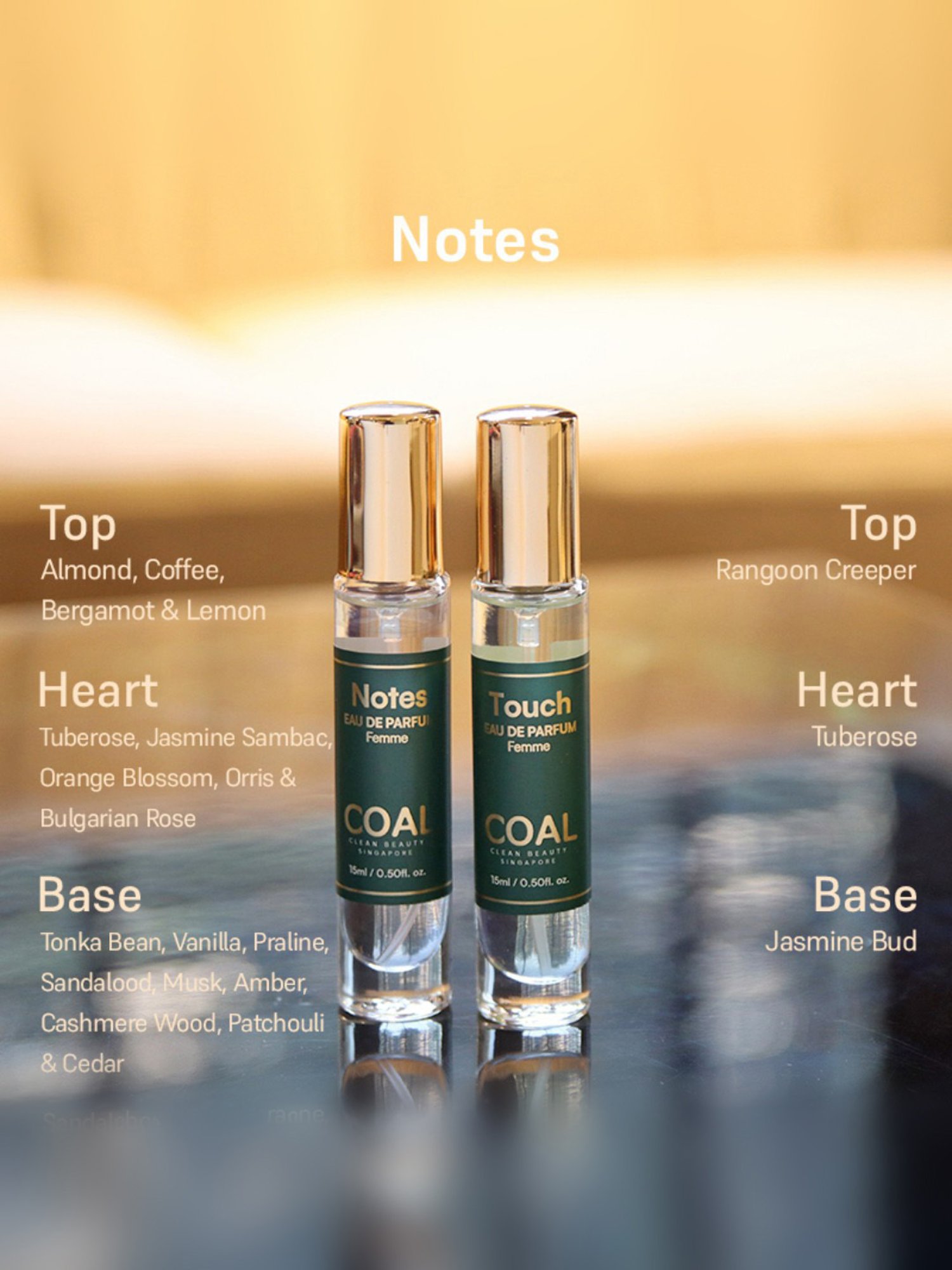 COAL Clean Beauty Eau de Parfum Travel Gift Pack for Women