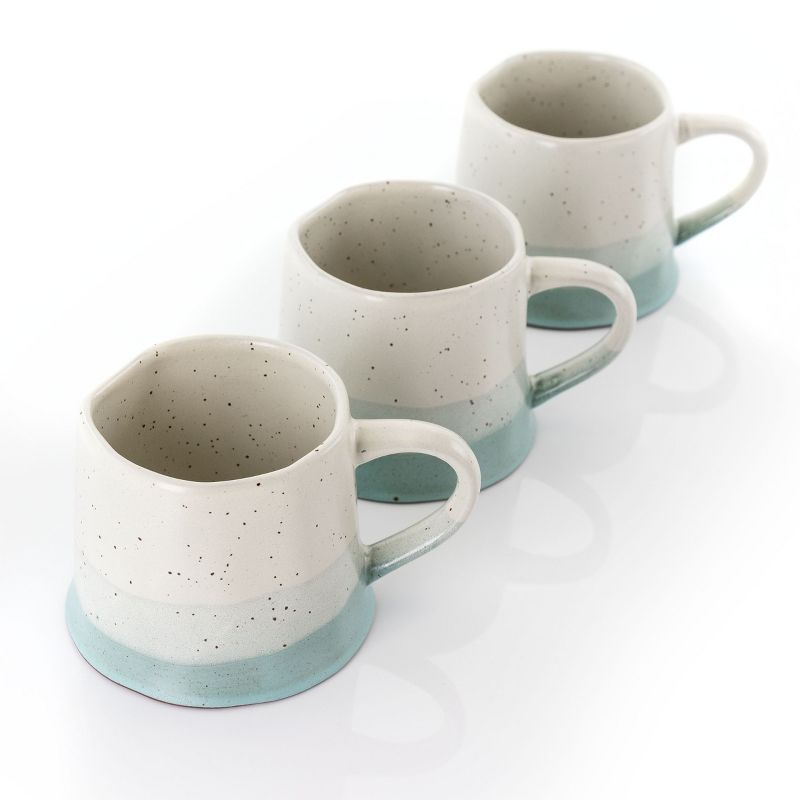 Meritage Charles River 6 Piece 21 Ounce Stoneware Cup Set in Blue