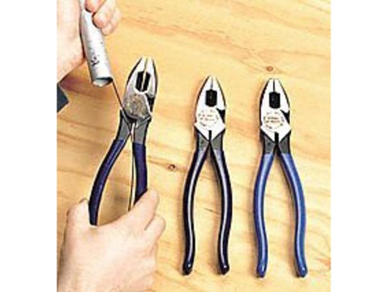 KLEIN TOOLS D213-9NE-CR Lineman's Crimping Pliers, 9-Inch