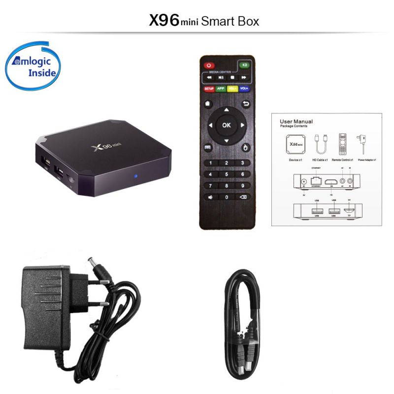 Yijianxi X96mini Android 9.0 Smart tv box Amlogic S905W Quad Core support 2.4G Wireless WIFI Media Player X96 mini Set-top box