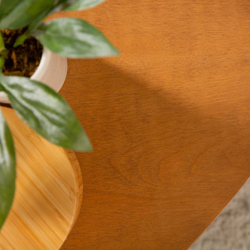 Hairpin Leg Wood Nesting Coffee Table Set English Oak - Saracina Home