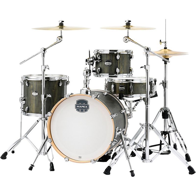 Pearl Export New Fusion 5-Piece Drum Set with Hardware Mirror Chrome