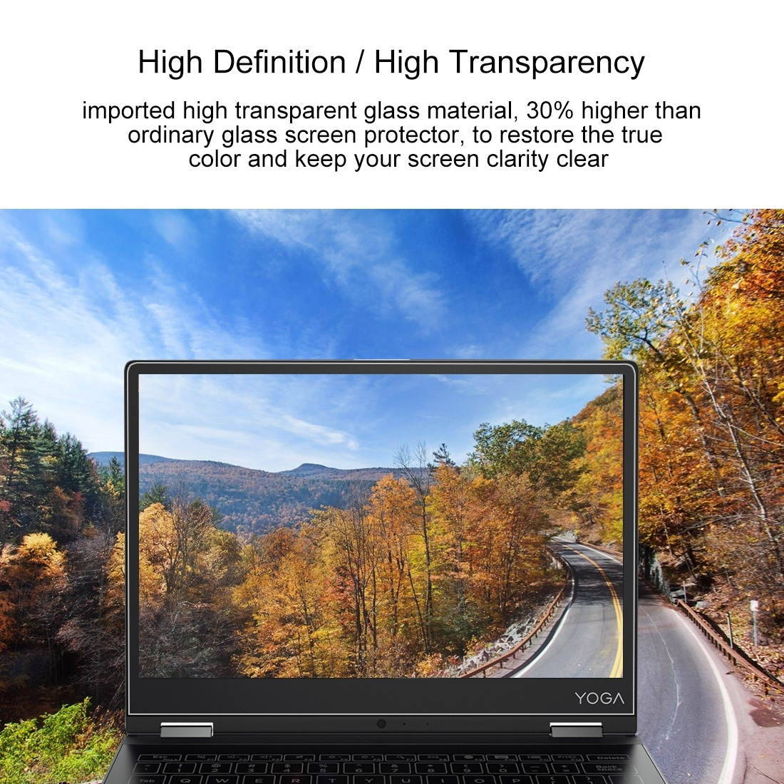 0.4mm 9H Surface Hardness Full Screen Tempered Glass Film for Lenovo YOGA A12