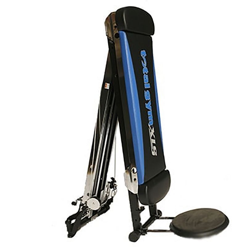 Total Gym XLS Men/Women Universal Total Body Training Foldable Home Gym Workout Machine with Squat Stand, Leg Pull, 2 Ankle Cuffs, and Exercise Chart