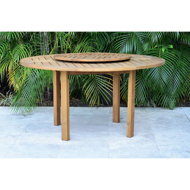 7pc Classic Outdoor Patio Dining Set Gray Wash - Saracina Home