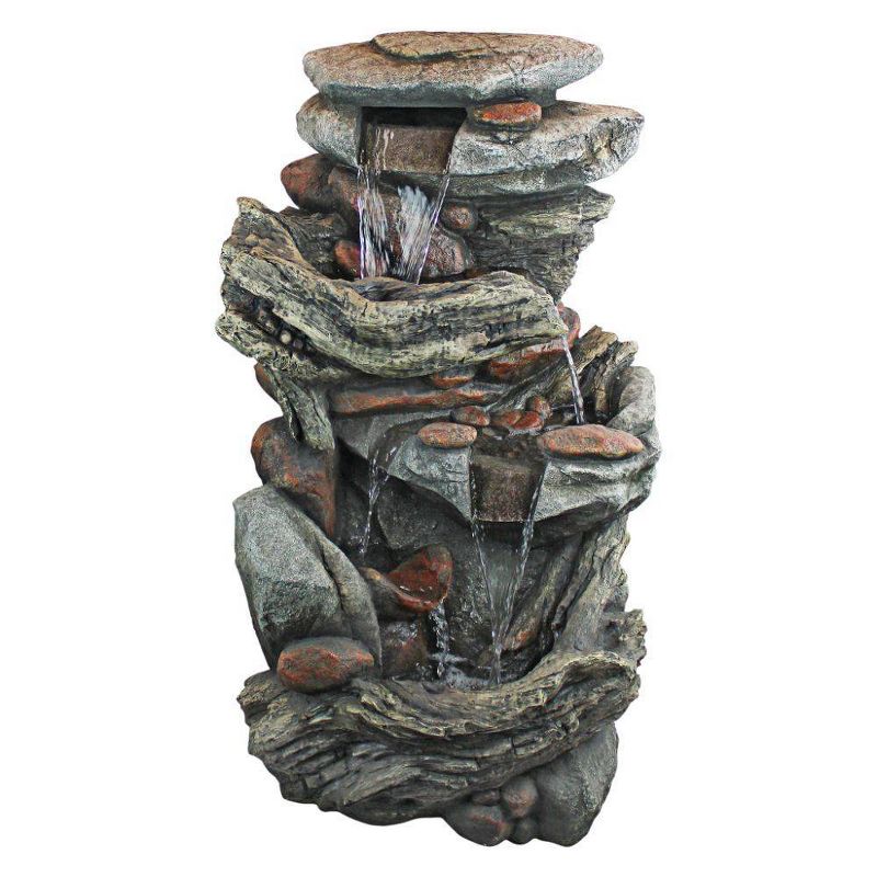 Cathedral Rocks Cascading Waterfall Garden Fountain - Acorn Hollow
