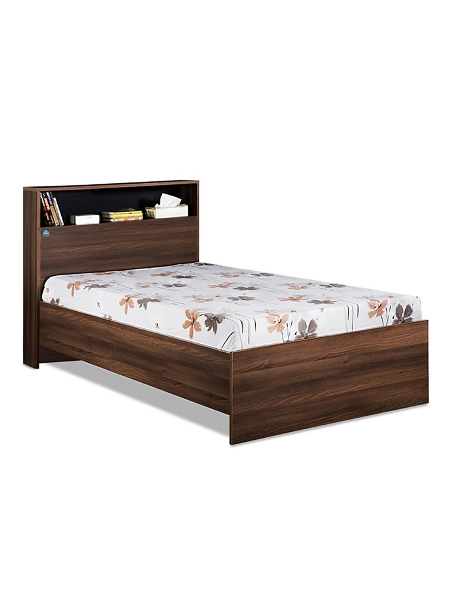 Delite Kom Urban Acacia Dark Engineered Wood Single Bed