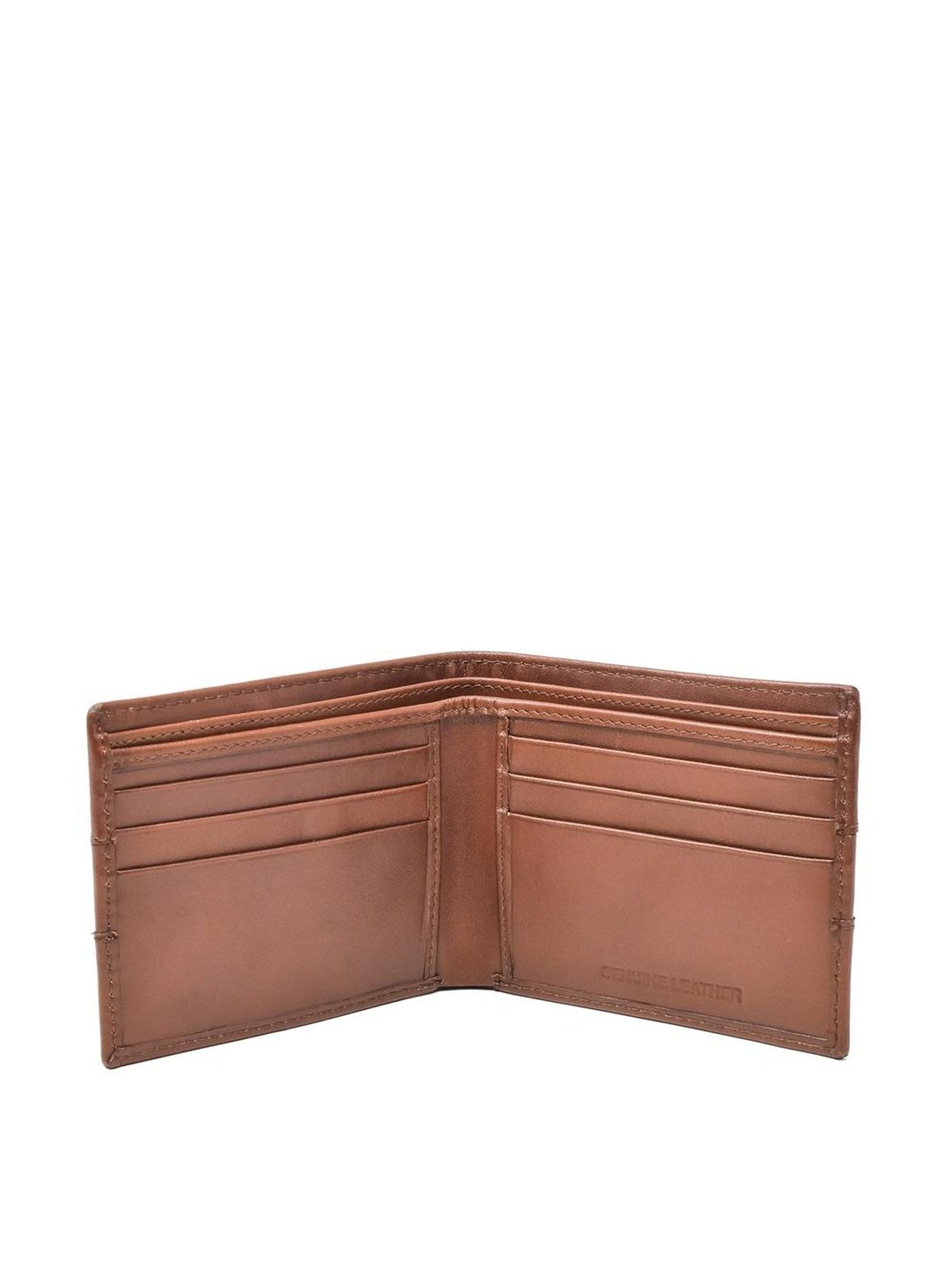 Tohl Viga Tan Casual Leather Bi-Fold Wallet With Card Holder for Men