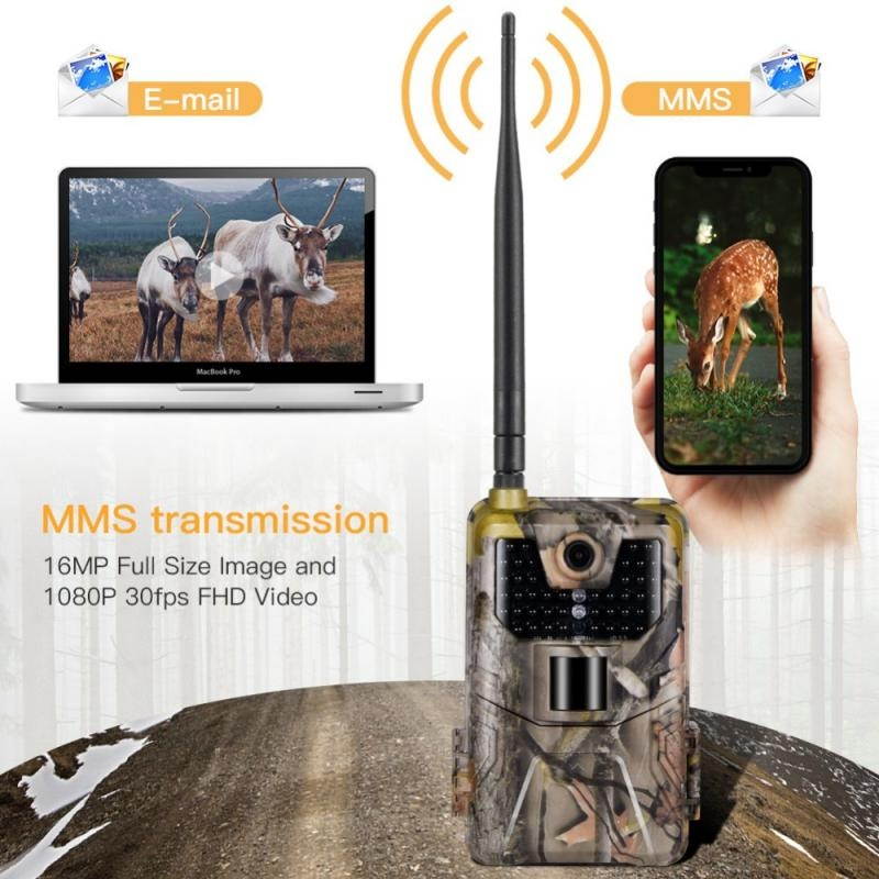 New 16MP 1080P Wildlife Trail Camera Photo Traps Night Vision 2G SMS MMS SMTP Email Cellular Hunting Cameras HC900M Surveillance