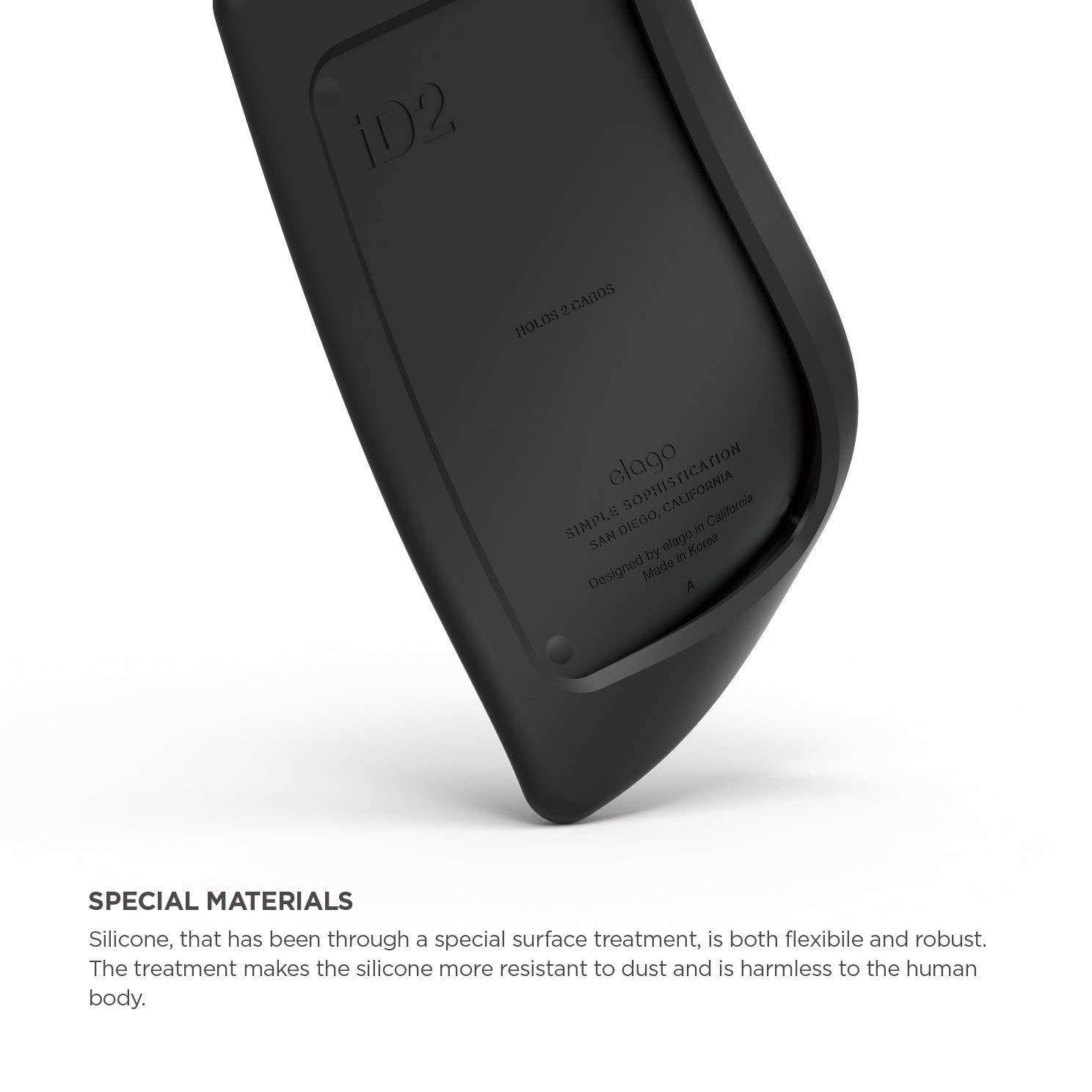 elago ID2 Silicon ID Card Holder (Able to Hold 2 Cards) (Black)