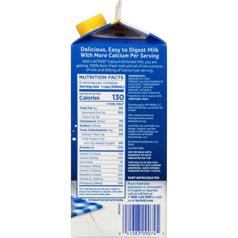 Lactaid Lactose-Free Calcium Enriched 2% Milk - 0.5gal