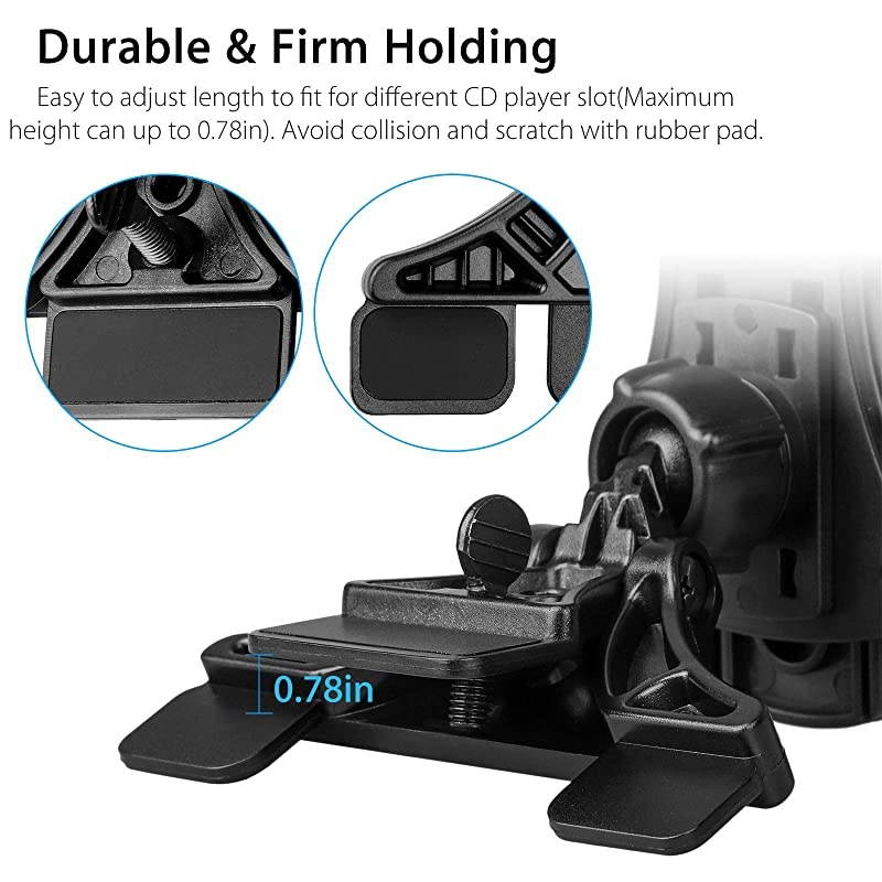 Universal CD Slot Tablet Car Mount CD Player Tablet Holder for Car Compatible with iPad ProAirMiniSamsung Galaxy TabMicrosoft Surface ProiPhone 11 Pro Max All 7105 inch Tablets