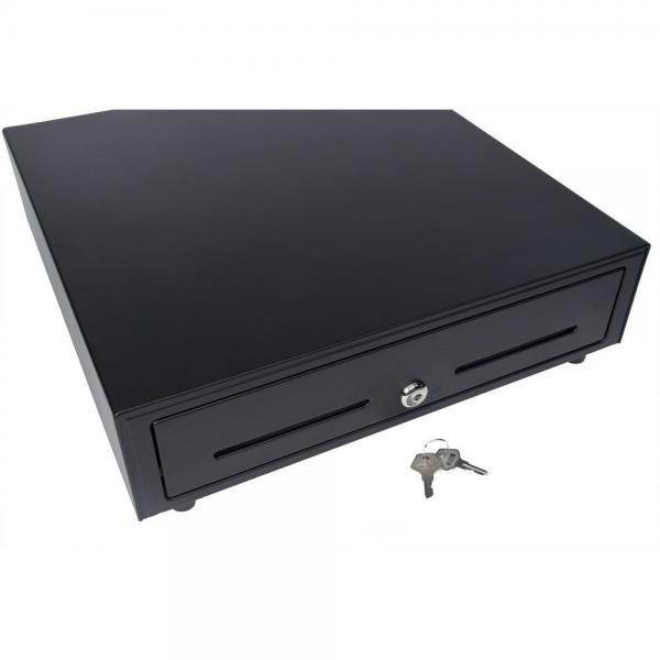 Star Micronics 37965600 Model CD3-1616BK58-S2 Cash Drawer, 16 x 16, Printer Driven, 5 Bill-8 Coin, 2 Media Slots, Cable Included, Black