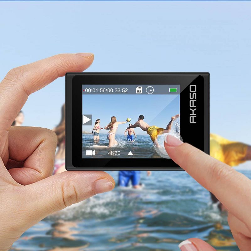 Compact Size 720P HD Digital Camera Camcorder 5MP CMOS Sensor 2.0" LCD Screen 3 Meters Waterproof with Built-in Microphone for Kids Children Students Boys Girls Summmer Gift