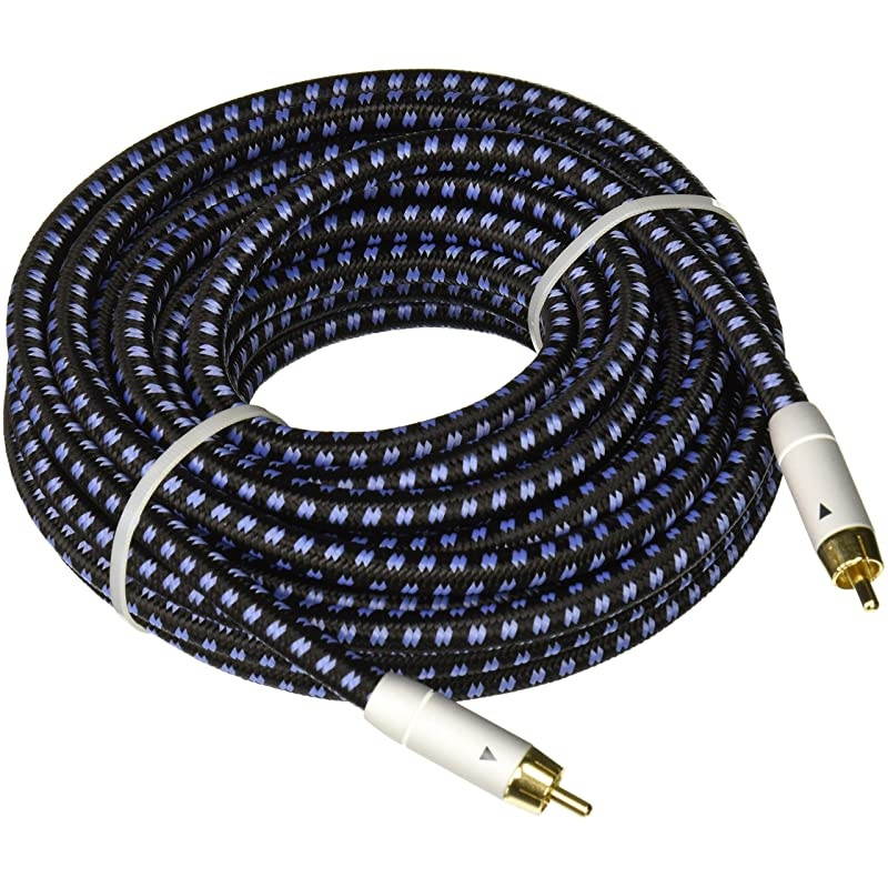 Digital Audio Coaxial Cable | Subwoofer Cable &ndash; (S/PDIF) RCA Cable, 200 Feet