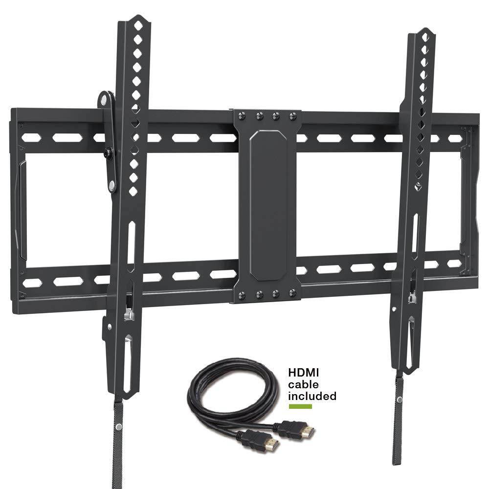 TV Wall Mount Tilting Brackets for Most 37"-70" LED 4K OLED Flat Screens, TV Mount with Max VESA 600x400mm and Weight Capacity 132lbs, Low Profile Space Saving for 16", 24" Stud by USX MOUNT