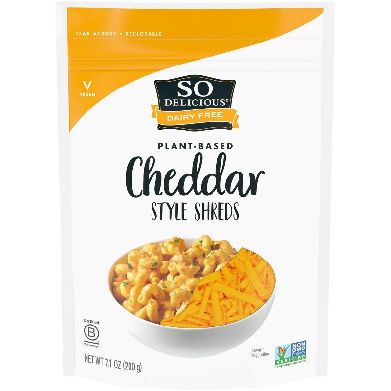 So Delicious Dairy-Free Shreds Cheddar - 7.1oz