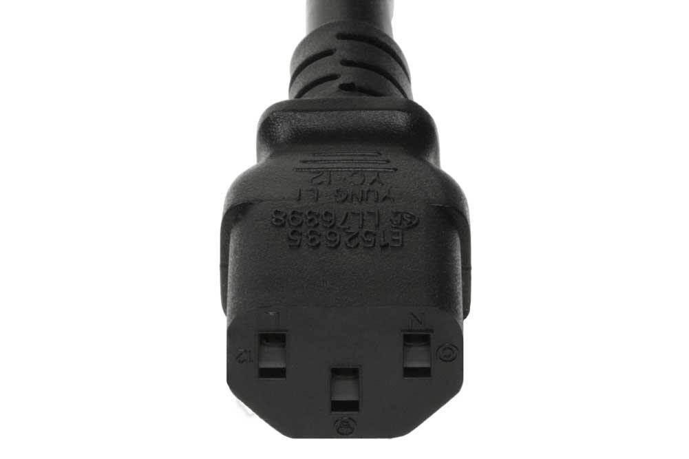 SF Cable, 10ft IEC C20 to C13, 14/3 SJT (15A 250V)